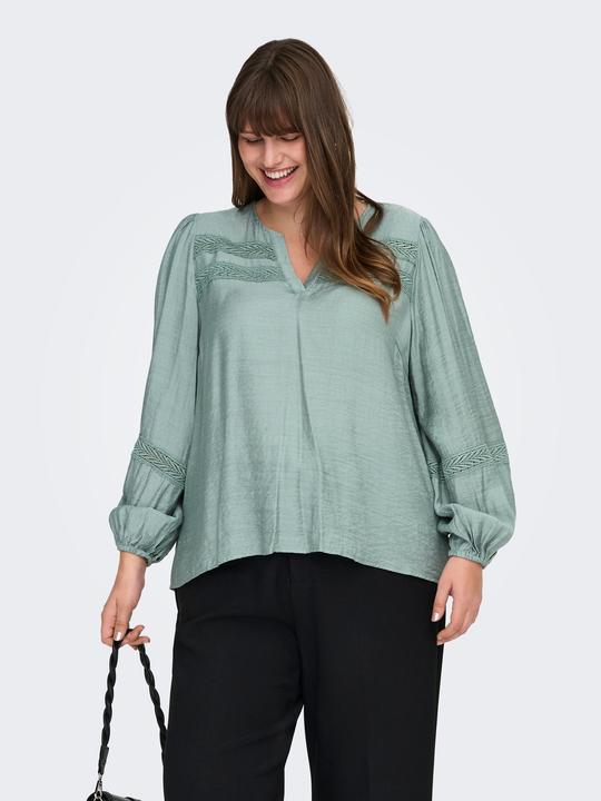 Immagine prodotto Only Vestibilità regolare Scollo a V con maniche a palloncino Top Top (44)