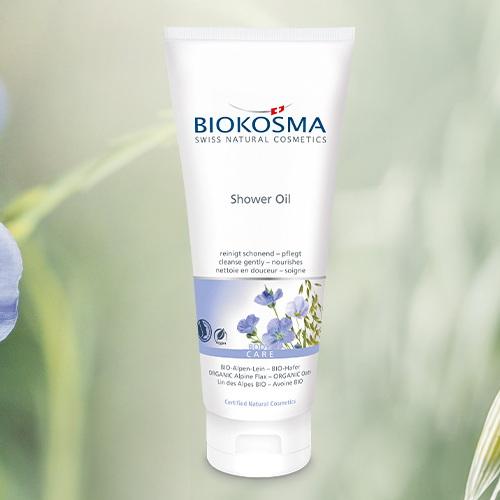 Produktbild Biokosma Shower Oil BIO-Alpen Lein BIO-Hafer (200 ml)