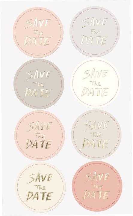 Produktbild Rico Design Sticker, Save The Date, Pud.99001.77.10
