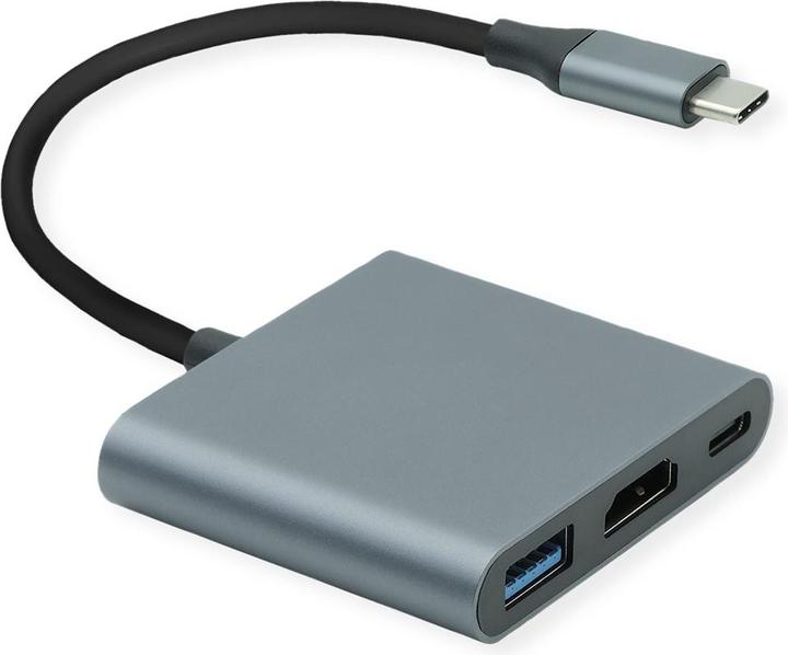 Produktbild Roline 12.03.3199 (USB Typ-C, USB-A, HDMI, 10 cm)