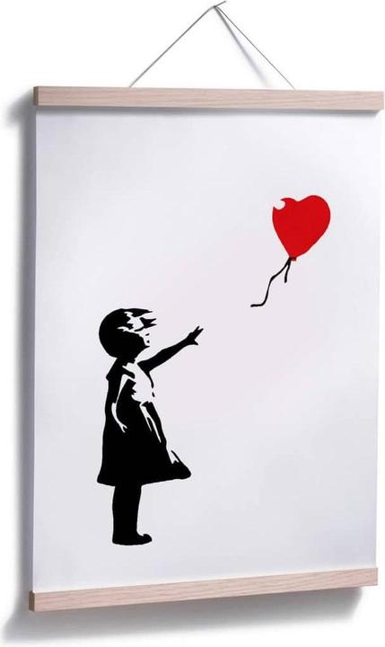 Image du produit Trenddeko Girl with the red balloon (30 x 40 cm)