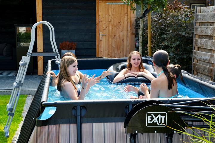 Actual product image Exit Black Leather Pool (400 x 200 x 100 cm)