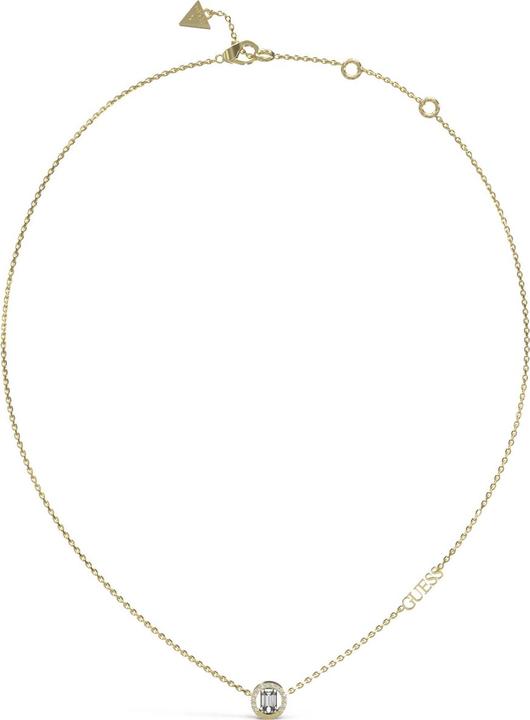 Immagine prodotto Guess Collana con cristalli rotondi da 16-18" (Acciaio inossidabile placcato oro, 46 cm)