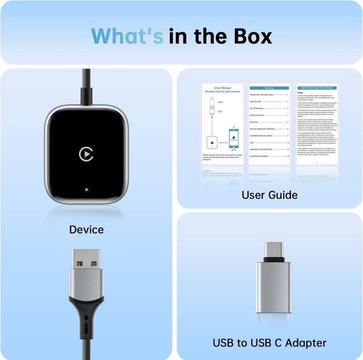 Actual product image PowerGuard Wireless CarPlay Adapter für iPhone