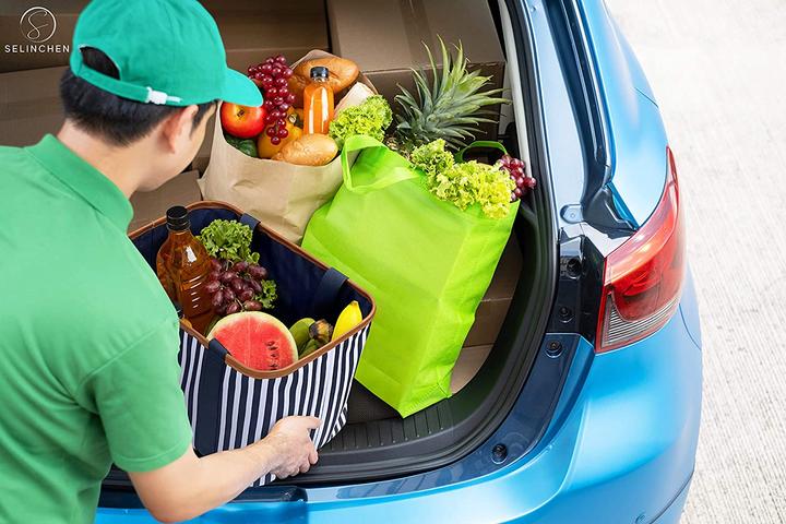 Produktbild Selinchen Premium Einkaufskorb Blau Weiss