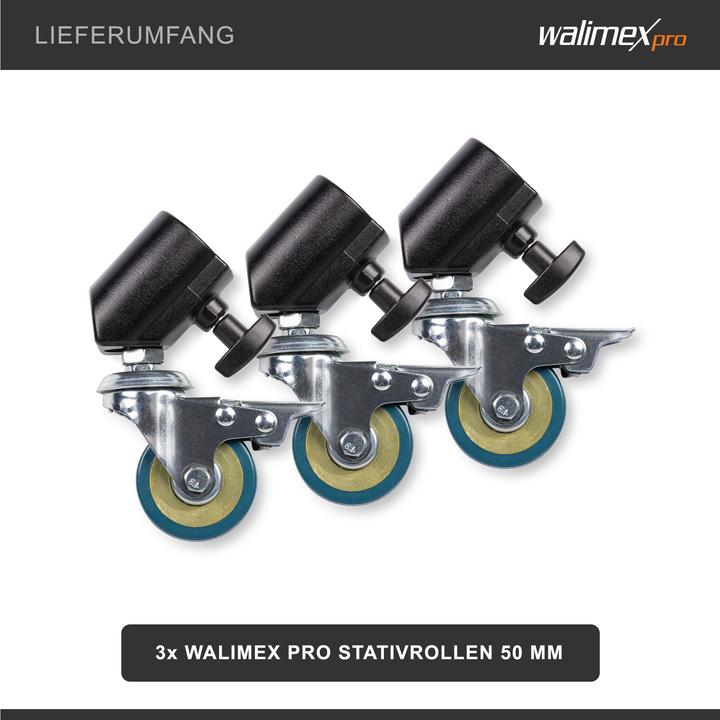 Produktbild Walimex pro Stativrollen Pro 3er Set (Stativfuss)