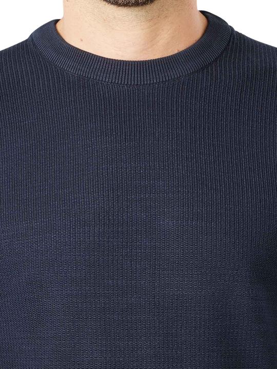 Produktbild Marc O'Polo Crew Neck Pullover Rib Structure Dark Navy (XXL)