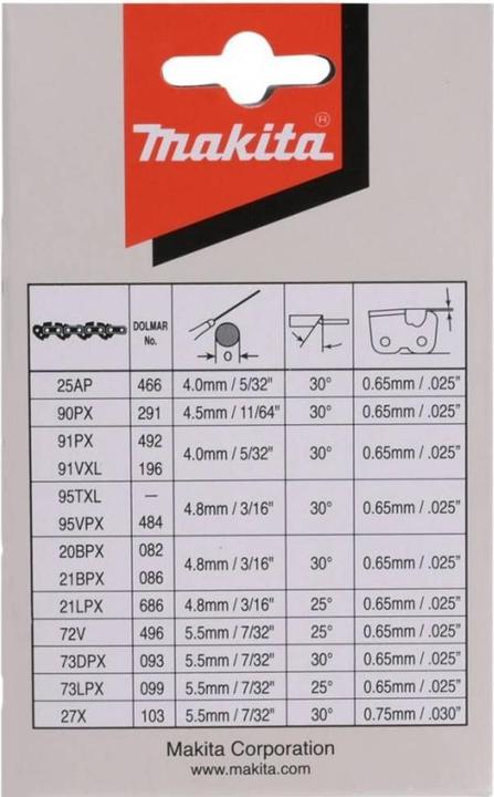 Produktbild Makita 191H02-6 (Kettensäge, Sägekette)