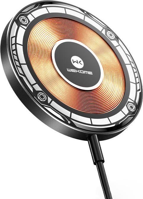 Wekome WP-U99 Vanguard Series – MagSafe 15W Induktives Ladegerät (Schwarz) (15 W)