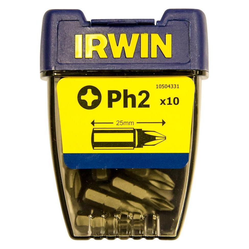 Irwin 10504331 PH2 25mm Insert Bits (Pack 10)