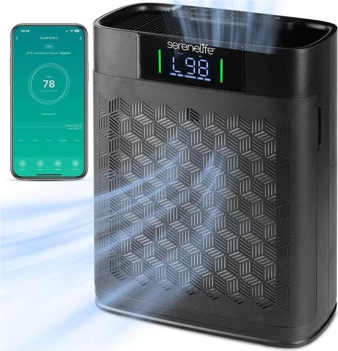 Image du produit SereneLife Purificateur d'Air avec Filtre HEPA pour la Maison (100 m²)