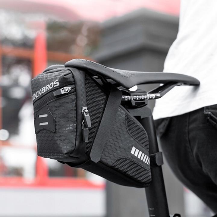 Productafbeelding Rockbros C29-BK waterdichte fietstas voor onder het zadel - zwart (1.50 l, Zadeltas)