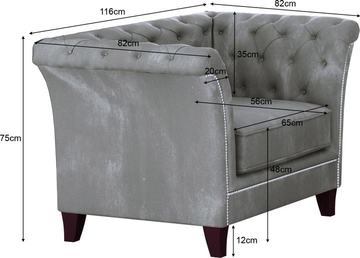 Actual product image Ropez Derby (3-seater, Upholstery set, 2 person sofa, 1-seater)