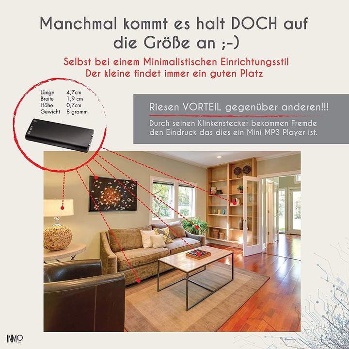 Produktbild Inmo Diktiergerät mit Stimmenaktivierung