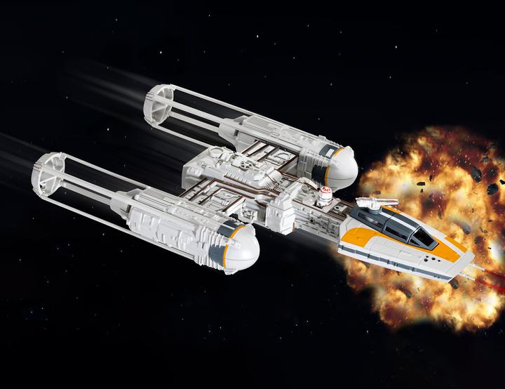 Actual product image Revell Y-wing Fighter" gift set