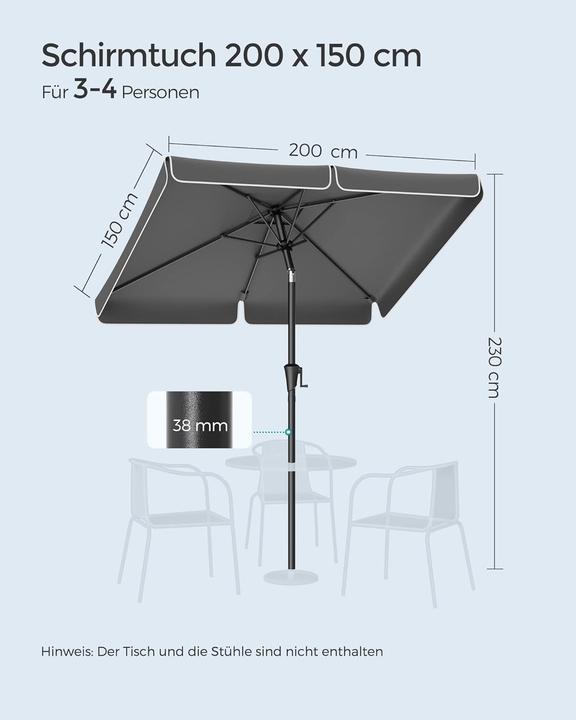 Produktbild Songmics Balkonschirm (1.50 m)
