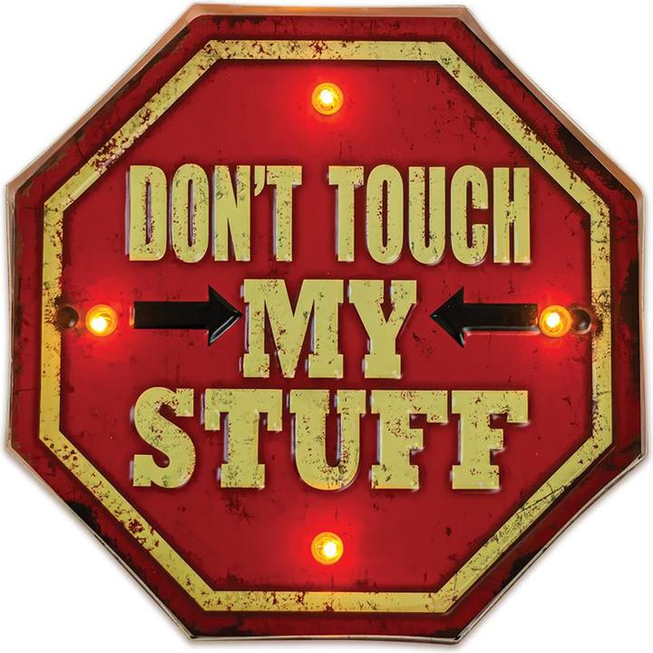 Forever Light RETRO Metal Sign LED Don't Touch (5 x 29.50 cm)