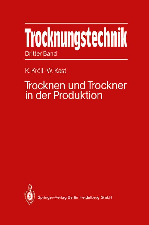 Produktbild Trocknungstechnik (Deutsch, Karl Kröll, 2014)