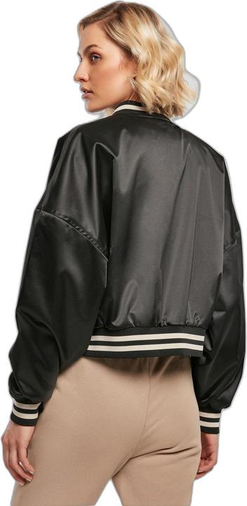 Actual product image Urban Classics College Jacket Ladies Short Oversized Satin (M)
