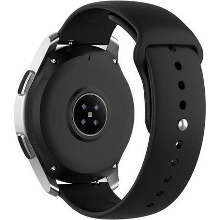 Strap-it Sportarmband (20 mm, Silikon), Uhrenarmband, Schwarz
