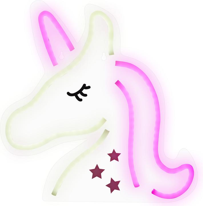 Immagine prodotto Beliani Decorazione da parete con luce al neon LED rosa set di 3 SUSIE (240 lm)