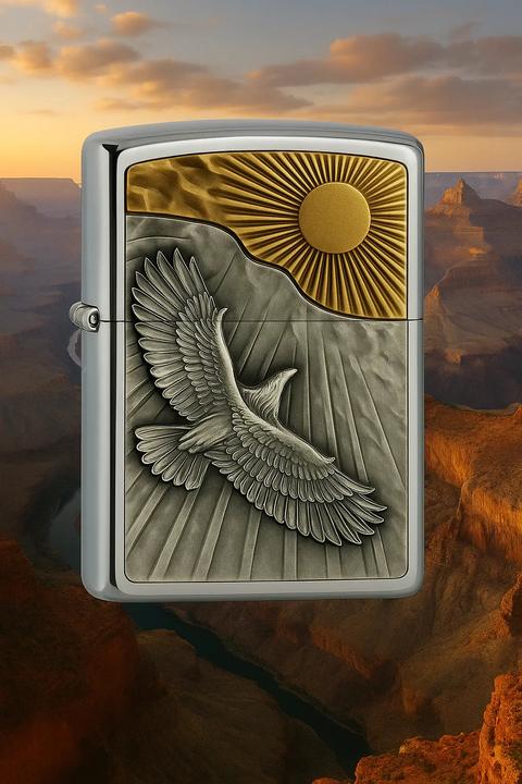 Actual product image Zippo Eagle Sun Fly