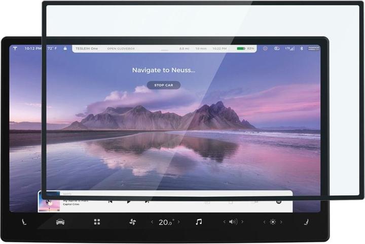 Actual product image Spigen Glass FC Tesla Model X 2022/ Model S 2021 "EZ FIT" szkło hartowane AGL04688 (1 pcs., Tesla Model X)