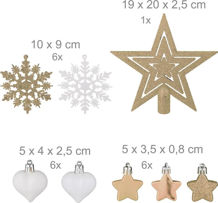 Actual product image Relaxdays christmas decorations (101 -part)