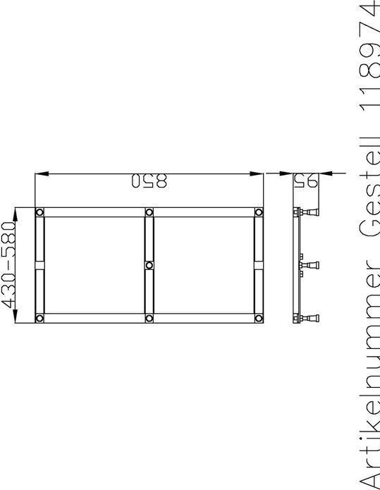 Image du produit Hoesch Châssis Muna pour DW 1100/1200/1300/1400x900mm