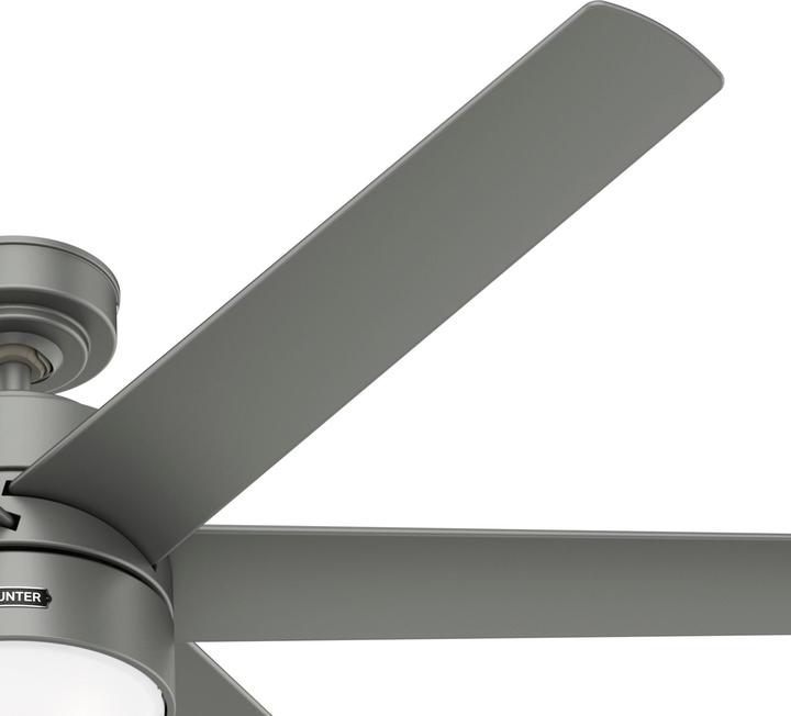 Produktbild Hunter Fans DC Deckenventilator Solaria Silber 152 cm mit LED (41 dB)