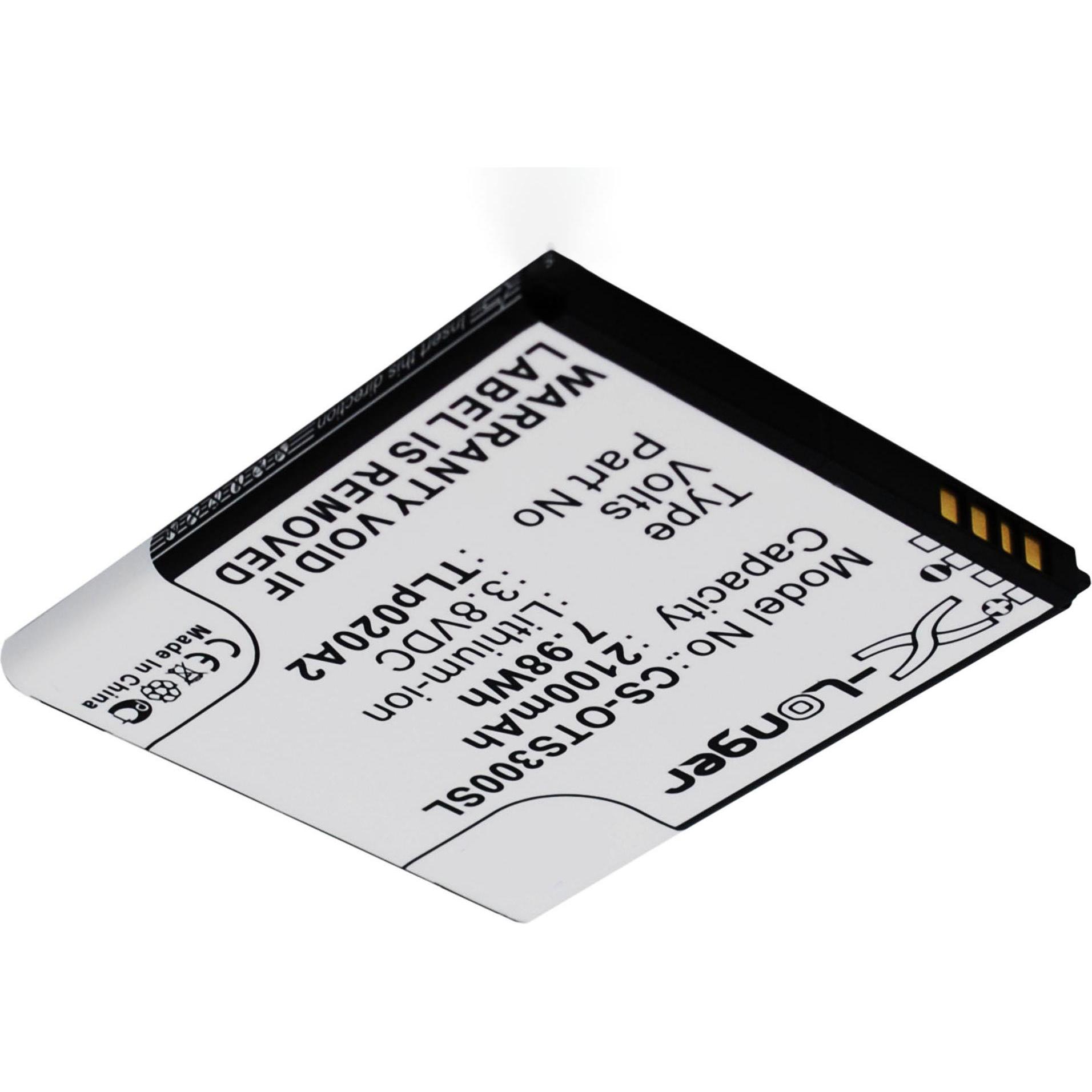 AGI Akku kompatibel mit Alcatel TLp020A2/TLi020A1 - Akku - 2.100 mAh, Smartphone Akku