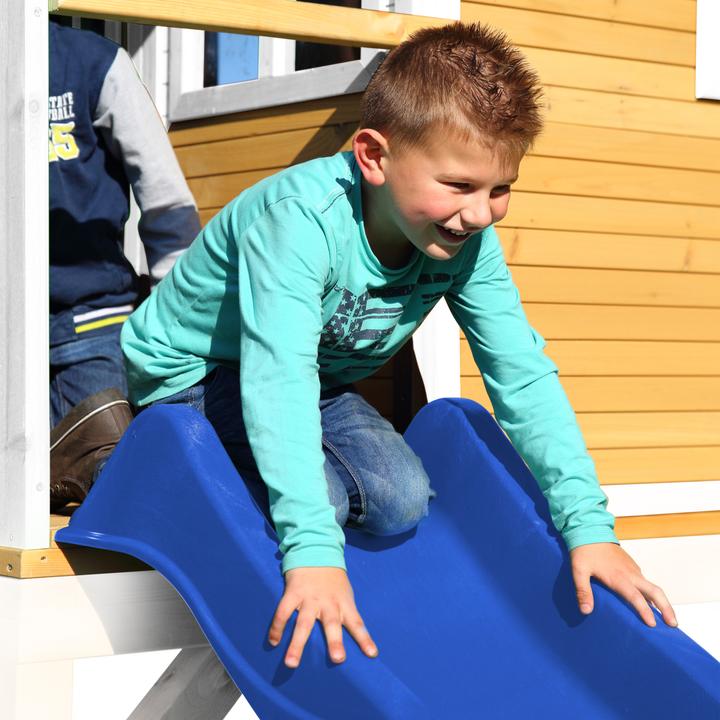 Actual product image Axi Marc Playhouse Brown/White with Blue Slide