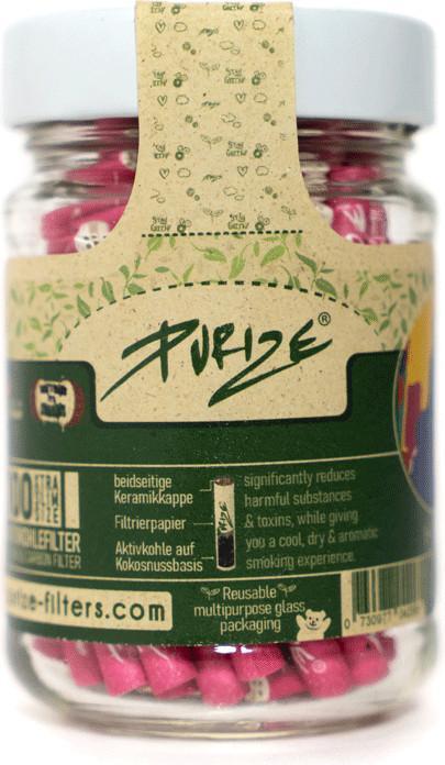 Purize Xtra Slim im Glas PINK  (100Stk.)