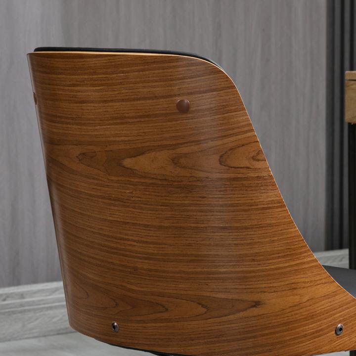 Actual product image Vinsetto Office chair with wooden backrest (48 - 54 cm)