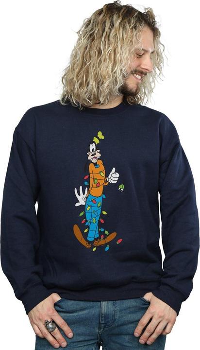 Actual product image Disney Mens Goofy Christmas Lights Sweatshirt (5XL)