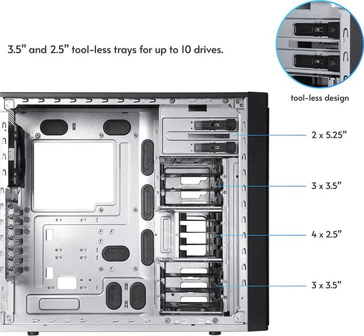Actual product image Chieftec BW-01B-OP (ATX, Mini-ATX, Mini-ITX)