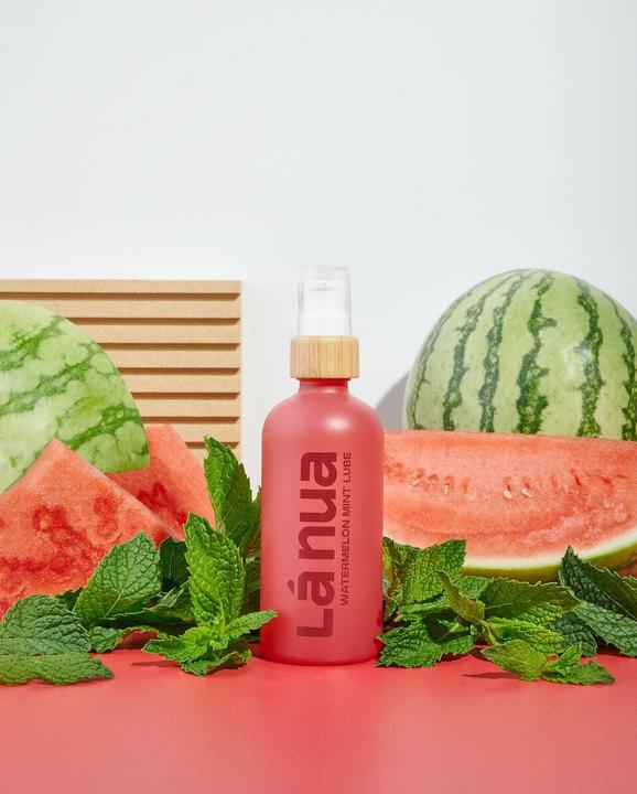 Actual product image Lá Nua La Nua Watermelon Mint Edible Water-Based Silicone Lubricant for Adult Sex Toy - Effective (100 ml)