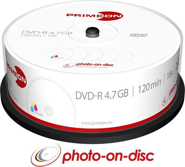 Image du produit Primeon DVD-R broche de 25 (25x)
