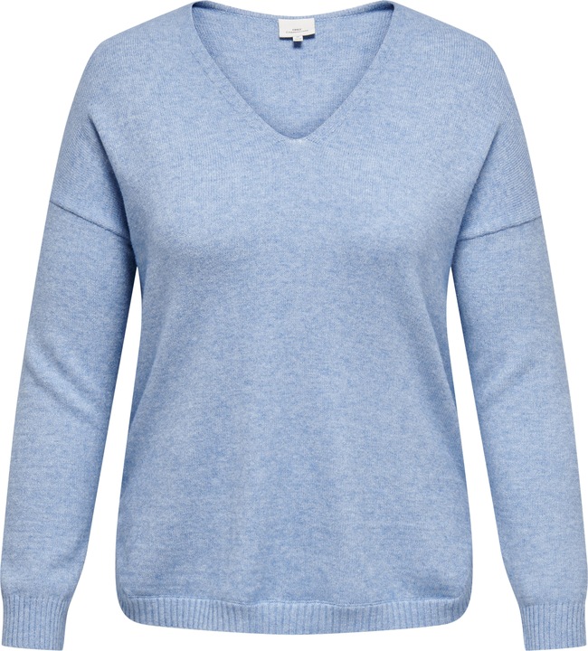 Only Curvy V-Ausschnitt Strickpullover Strickpullover