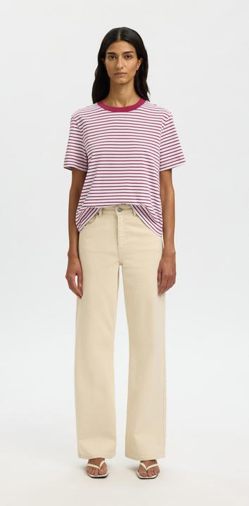 Produktbild Selected Slfessential Ss Striped Boxy Tee Noos (S)