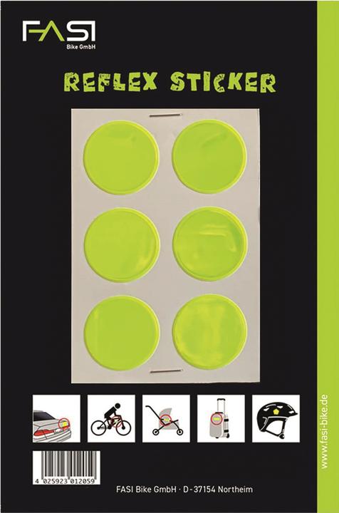 Fasi reflective circles 3cm self-adhesive yellow (6 Sticker)