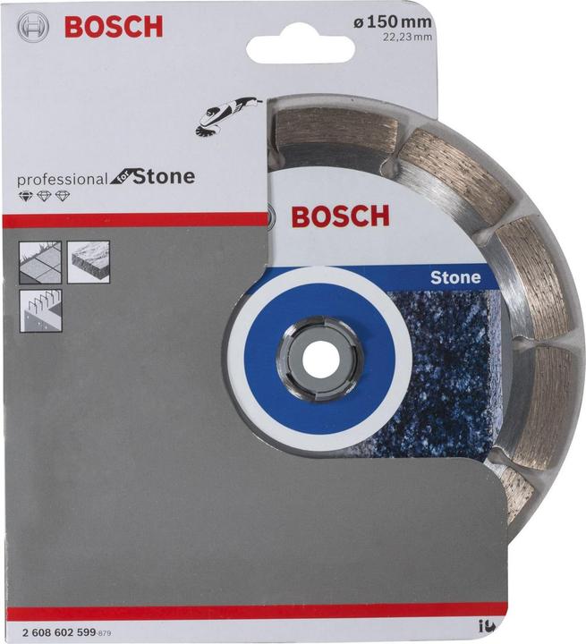 Produktbild Bosch Professional Zubehör Diamanttrennscheibe Standard for Stone, 150 x 22,23 x 2 x 10 mm