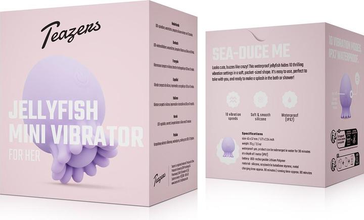 Actual product image Easytoys Jellyfish vibrator - Lila