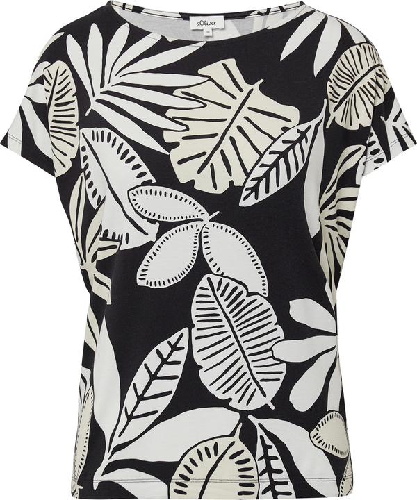 Produktbild S.Oliver T-Shirt Elastisches T-Shirt aus Viskosestretch im Relaxed Fit (44)
