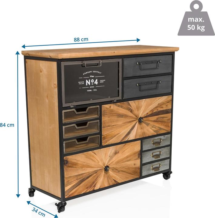 Produktbild hjh LIVING Continento XL (88 x 34 x 84 cm)