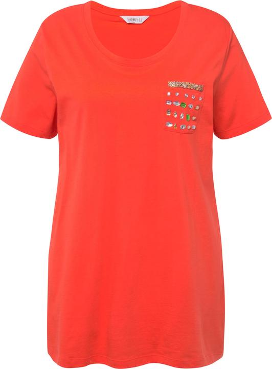 Immagine prodotto Angel of Style T-shirt dalla vestibilità classica con taschino decorato e scollo a girocollo (48)