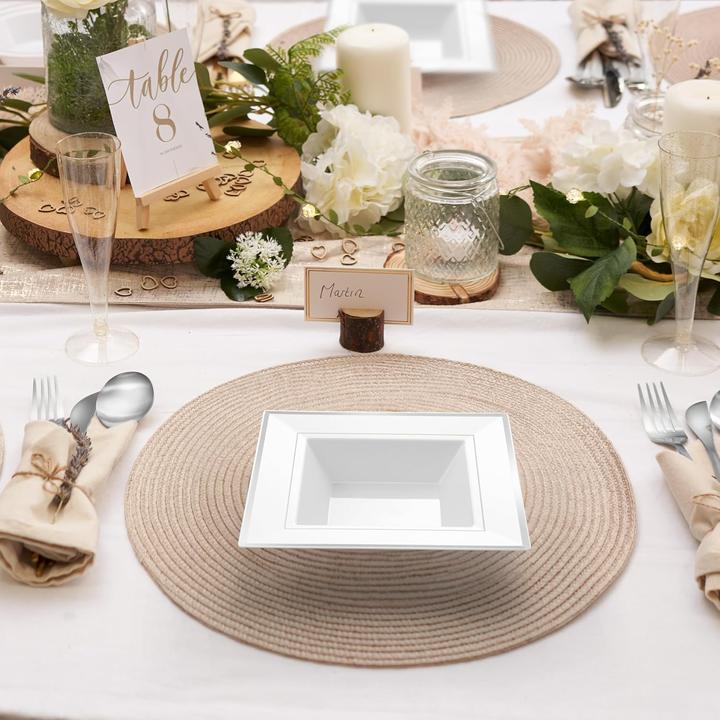 Actual product image Matana 40x Square soup plates (40 x)