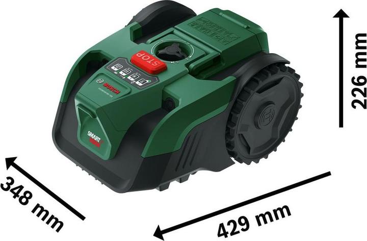 Produktbild Bosch Home & Garden VisiMow 18V-100 Akku-Set (100 m², Ohne Begrenzungskabel)