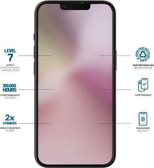 Produktbild Eiger Mountain Glass Clear Edge (1 Stk., Apple iPhone 16e)