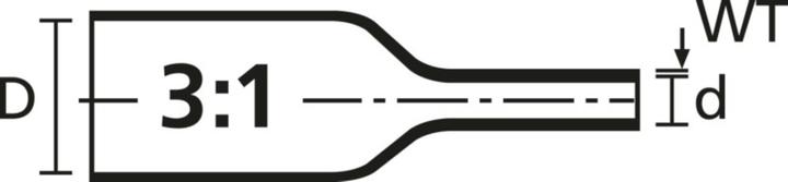 Actual product image HellermannTyton Heat shrink tubing without adhesive S (5 x)